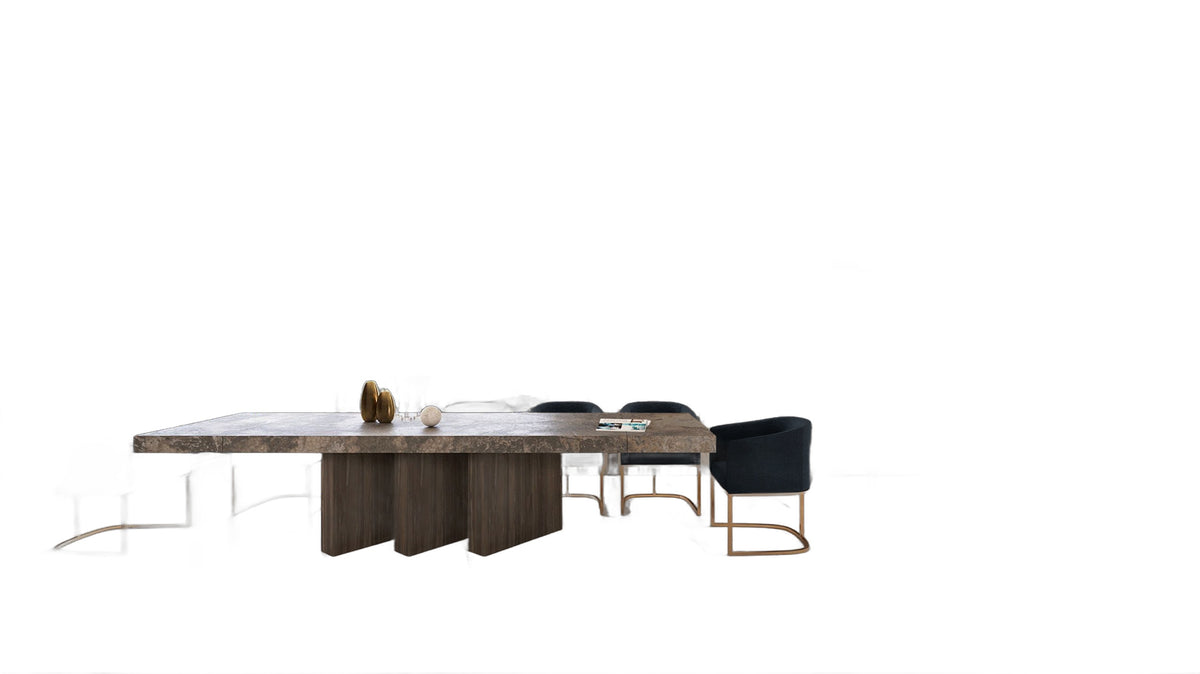 Yukon - Modern Black & Antique Brass Dining Chair