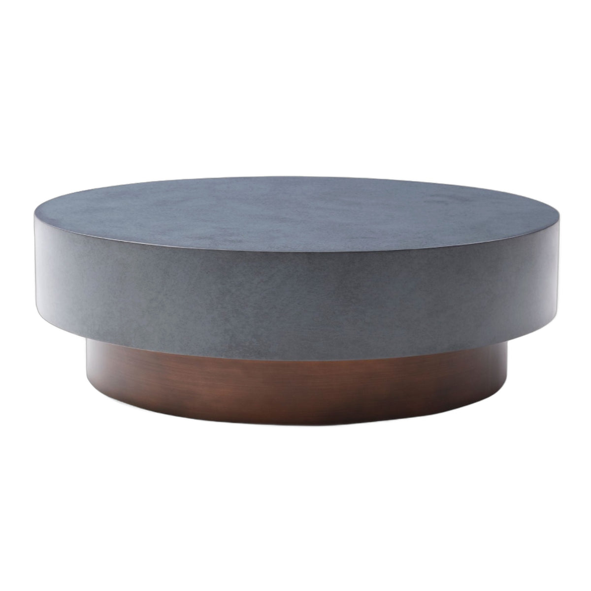 Zachary - Modern Metal & Antique Copper Coffee Table