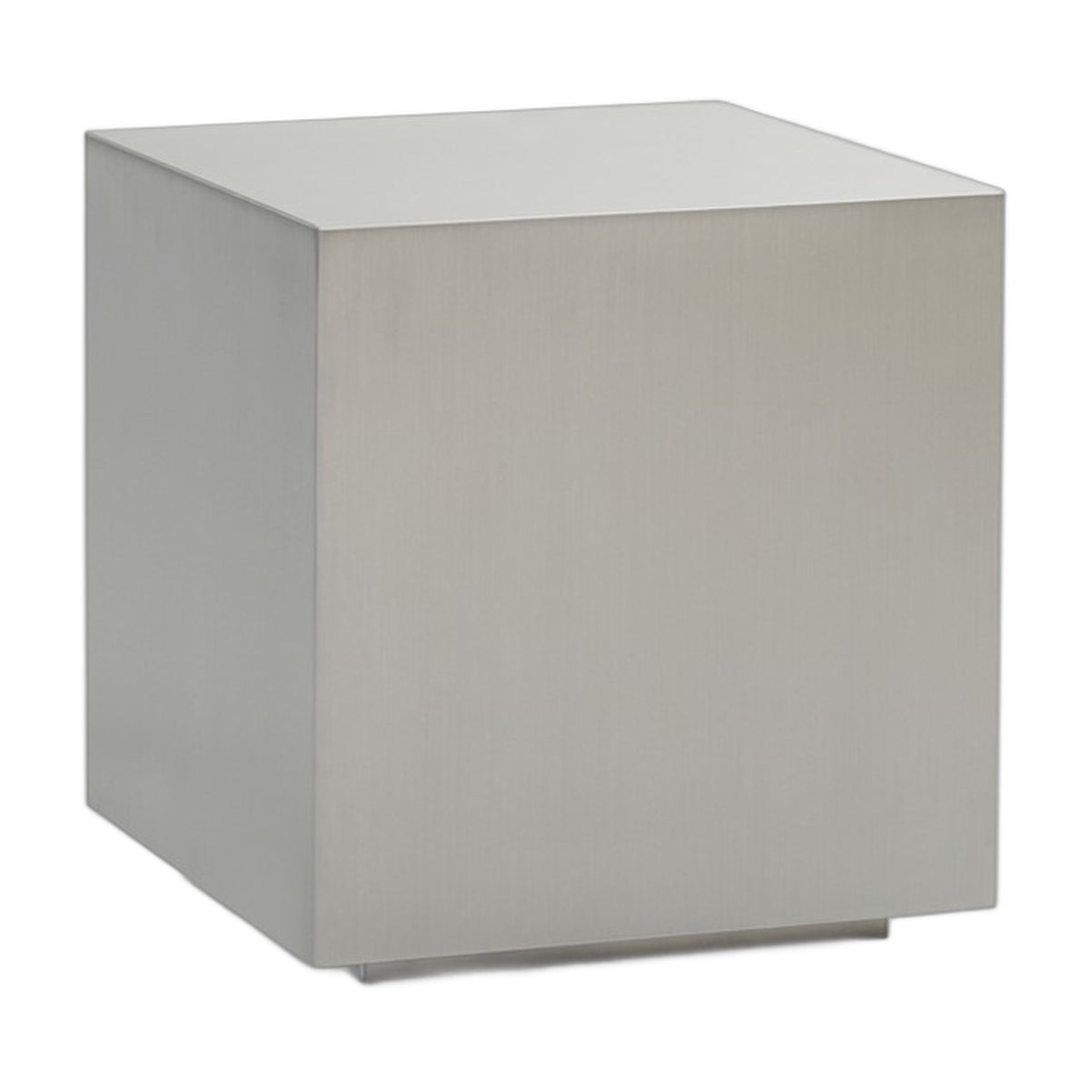 Anvil Modern Brushed Stainless Steel End Table