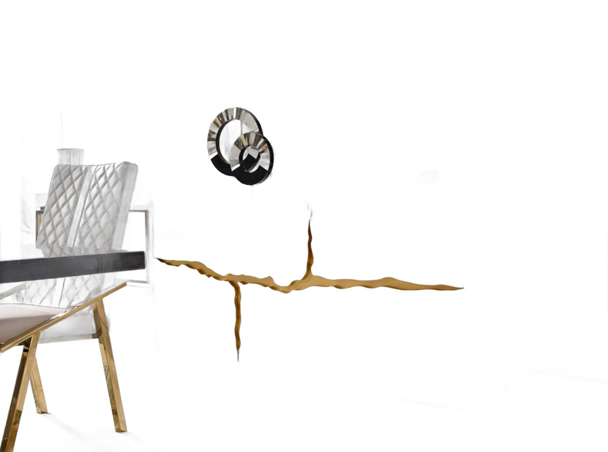 Aspen Modern White & Gold Buffet