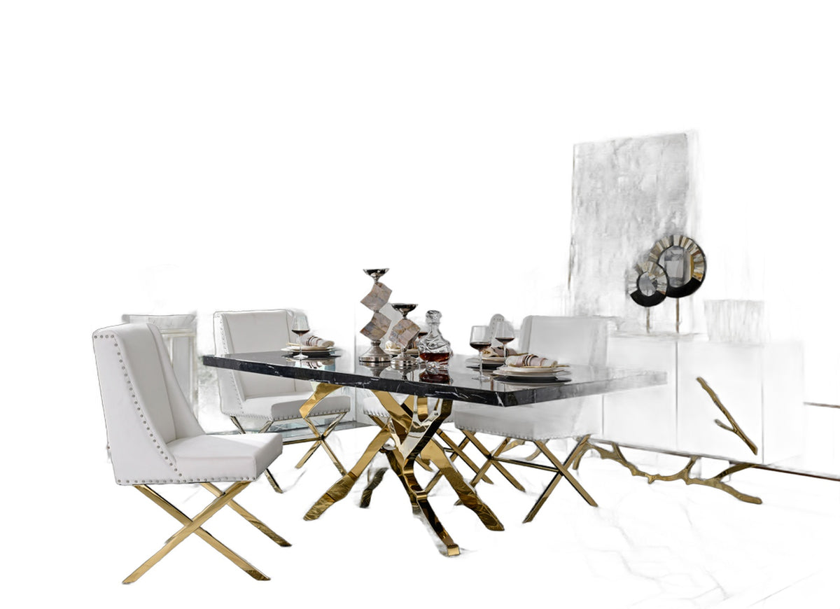 Legend Modern White & Gold Buffet