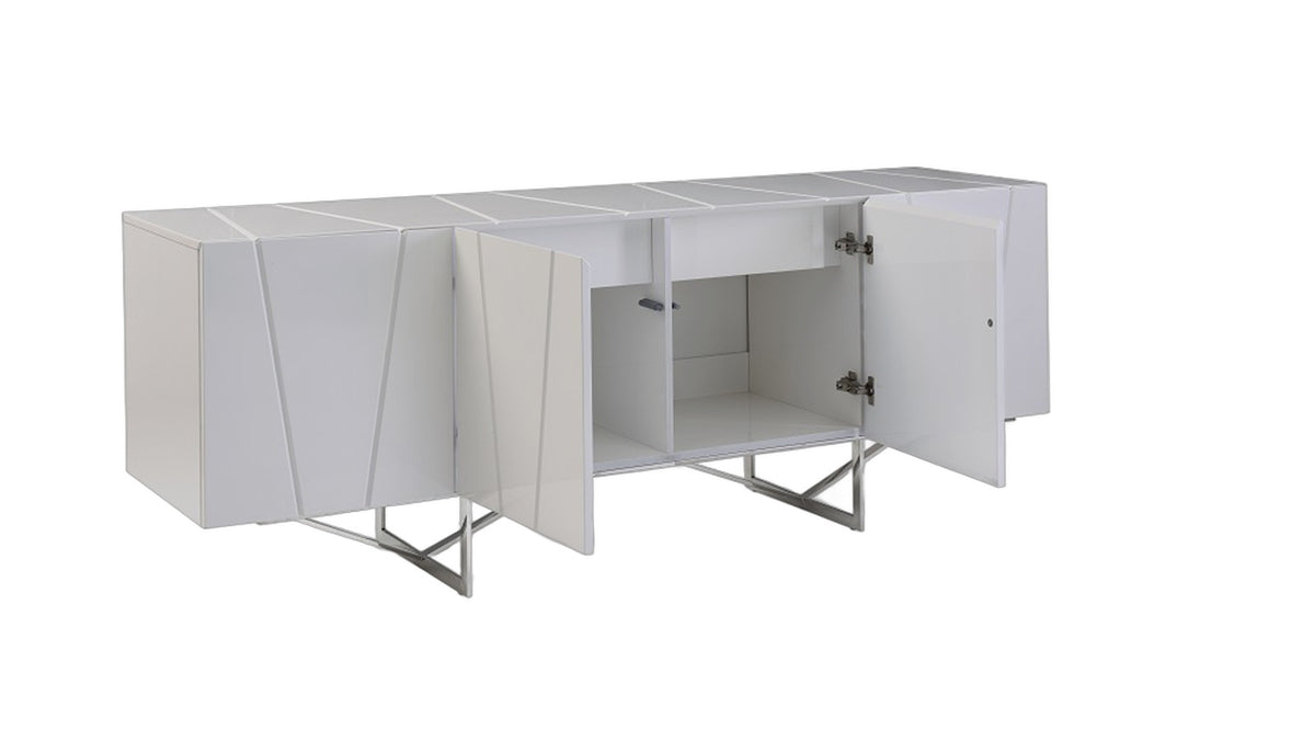 Chrysler Modern White High Gloss Buffet