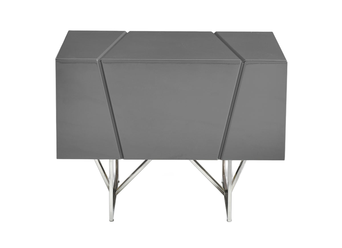 Chrysler Modern Grey Nightstand