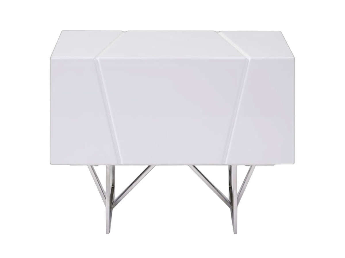 Chrysler Modern White Nightstand