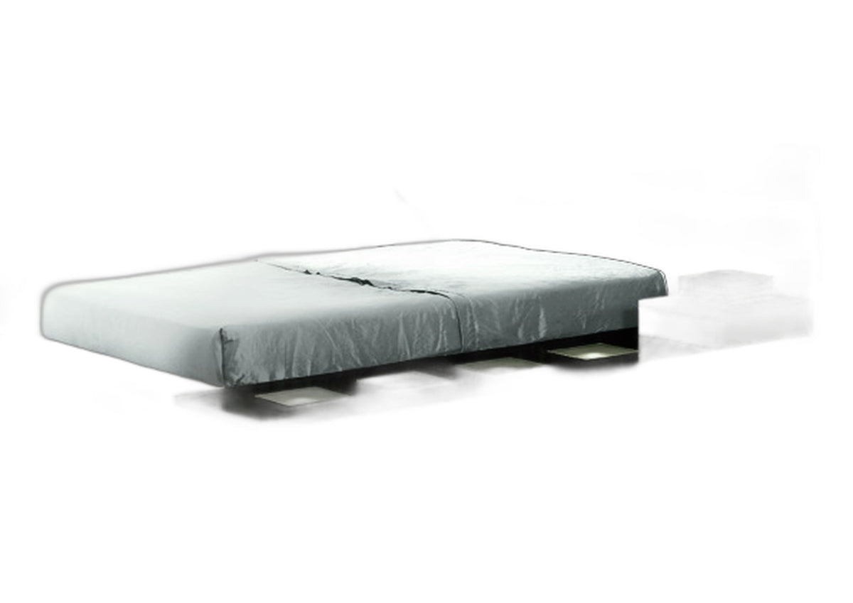 Impera Modern Black and White Lacquer Walk-on Platform Bed