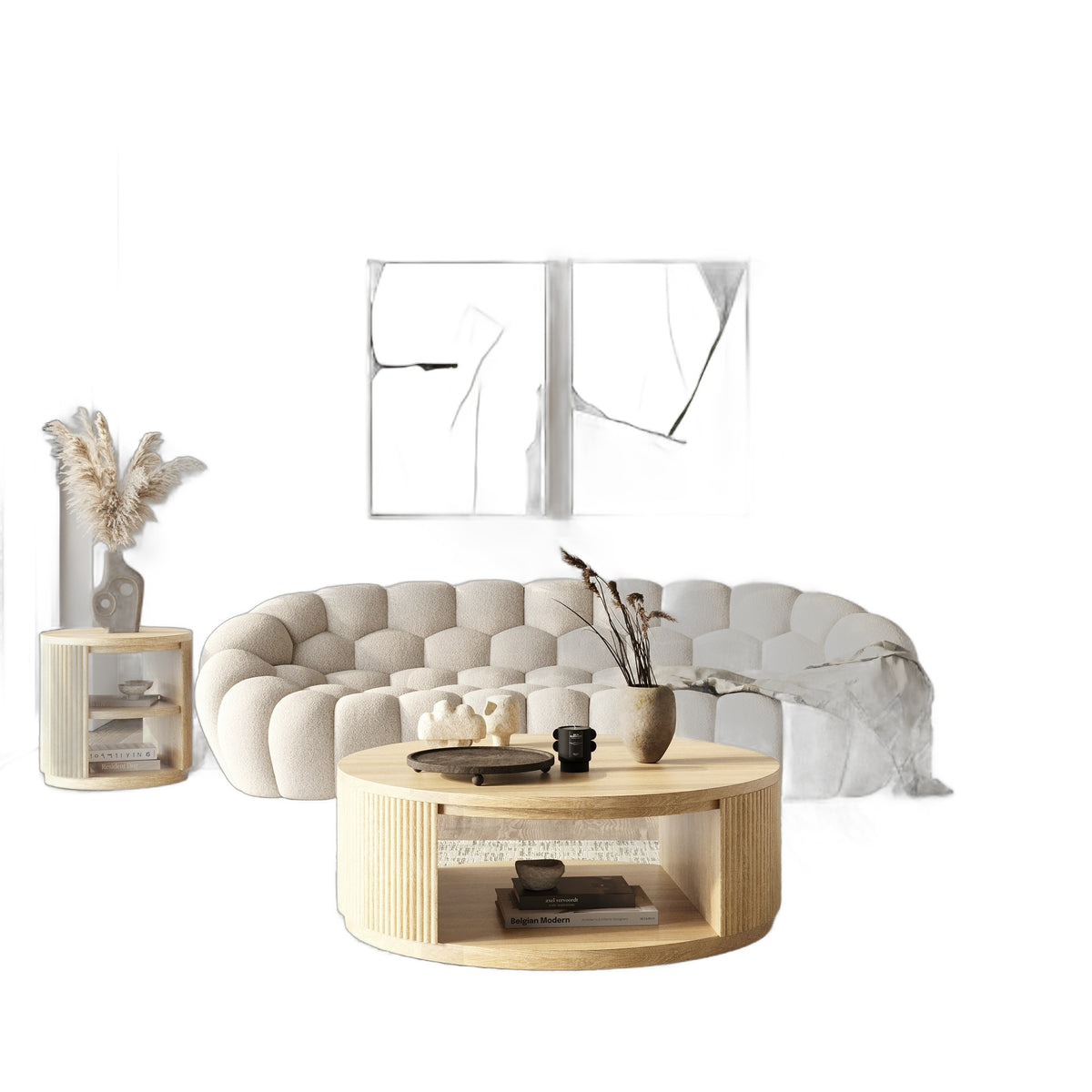 Jacobson - Modern Natural Acacia Coffee Table