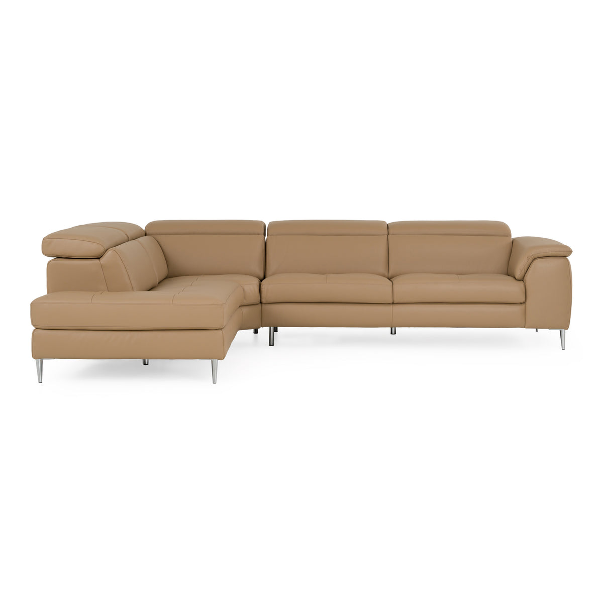 Viola - Italian Contemporary Deserto Leather Left Facing Sectional Sofa - original 1
