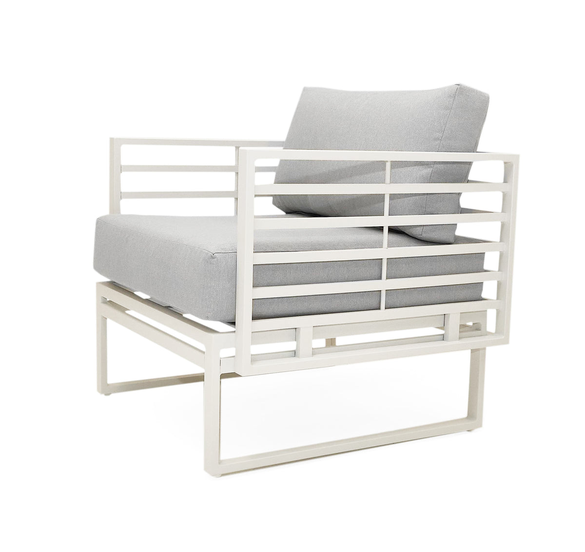 Wharf - Outdoor Light Grey and White Sofa Set