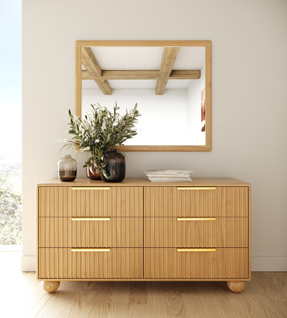 Winters - Modern Natural Oak Bedroom Set