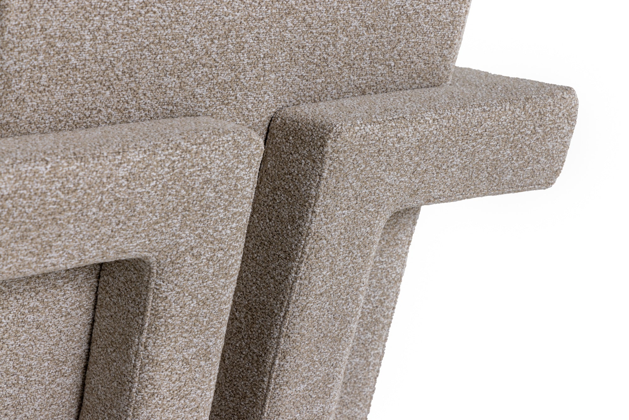 Modrest Wylie - Modern Beige Fabric Accent Chair