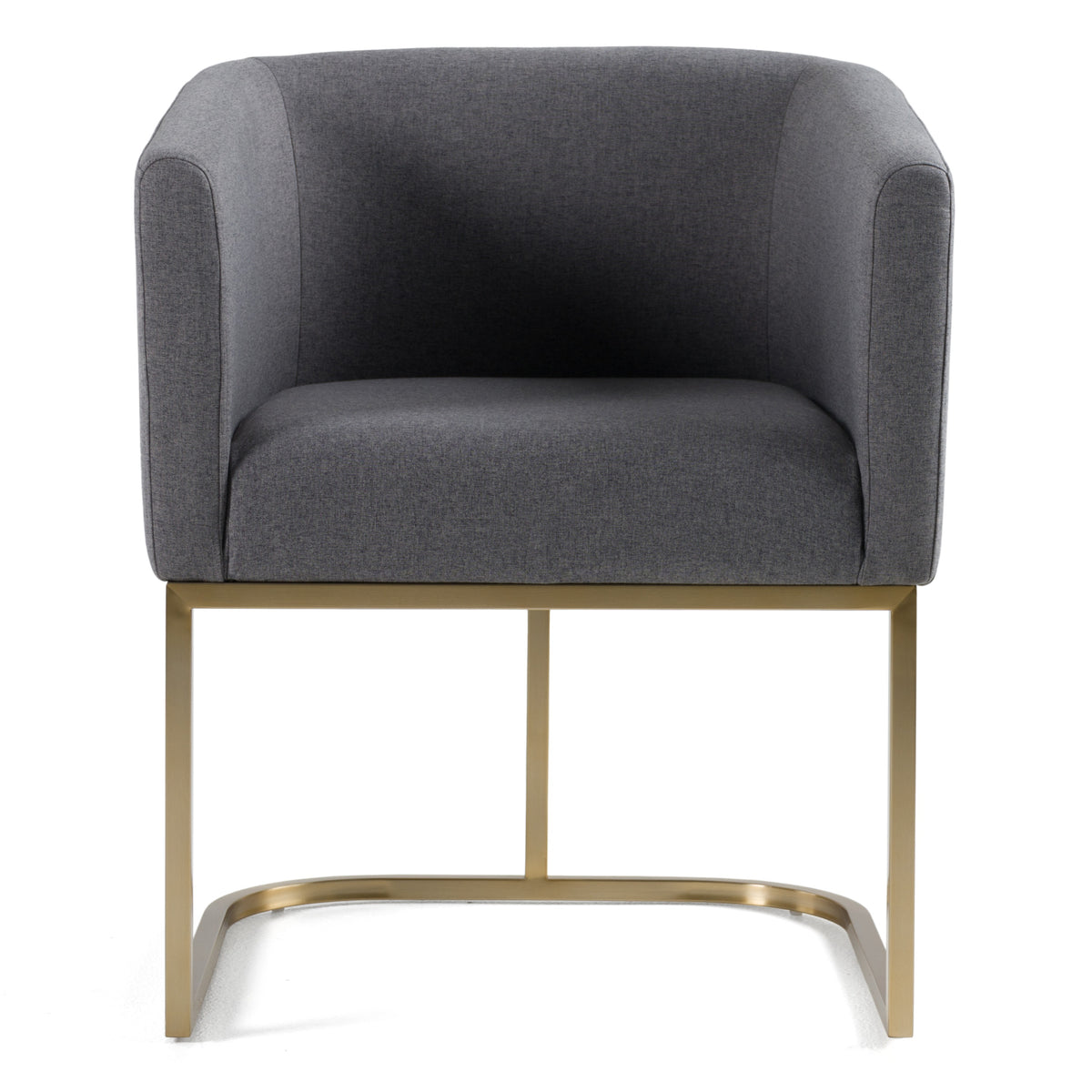 Yukon - Modern Dark Grey Fabric Dining Chair