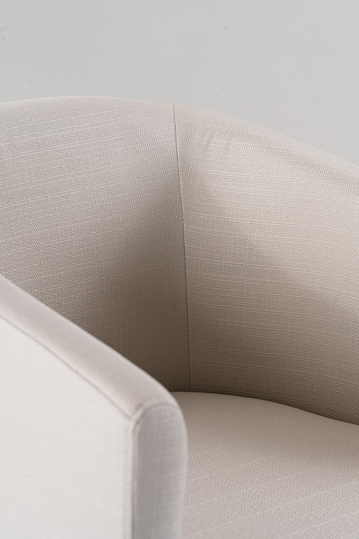 Yukon - Modern Off White Fabric & Brushed Brass Counter Chair