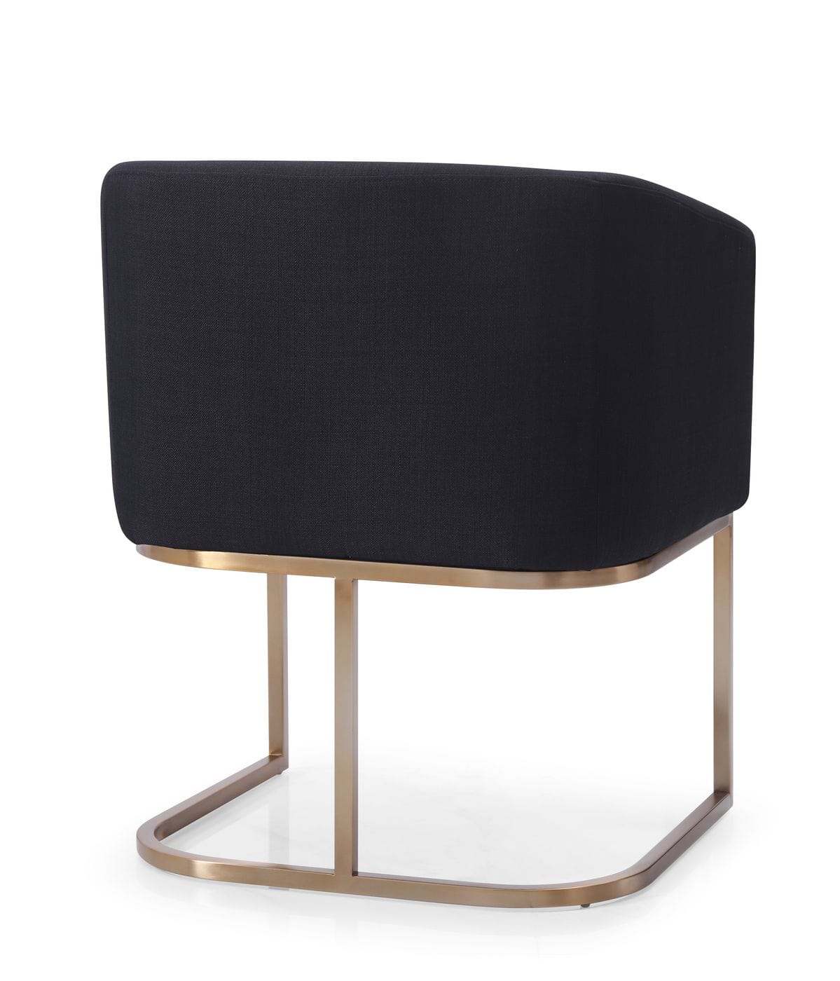Yukon - Modern Black & Antique Brass Dining Chair